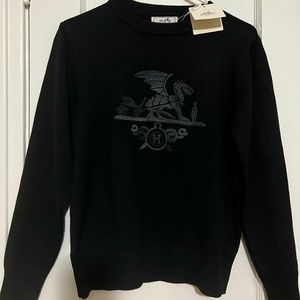 Black Knitted Deluxe Sweater Fits XSmall to Large